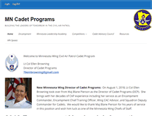 Tablet Screenshot of mncadetprograms.org